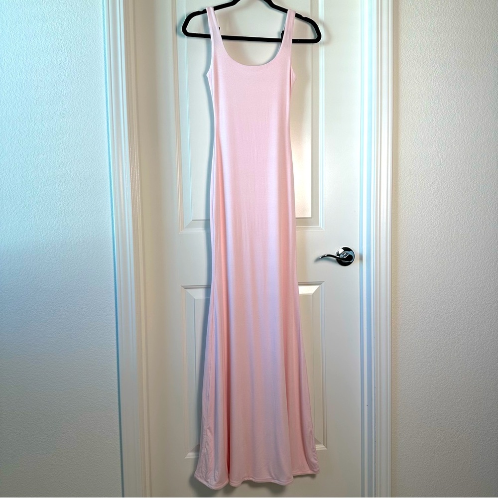 NWT Naked Wardrobe Light Pink Sleeveless Maxi